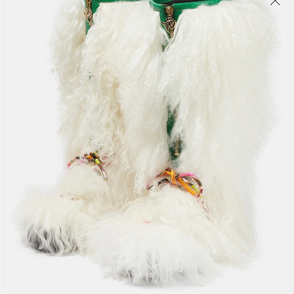 Emilio Pucci Girándole Real Shearling Fur snow boots